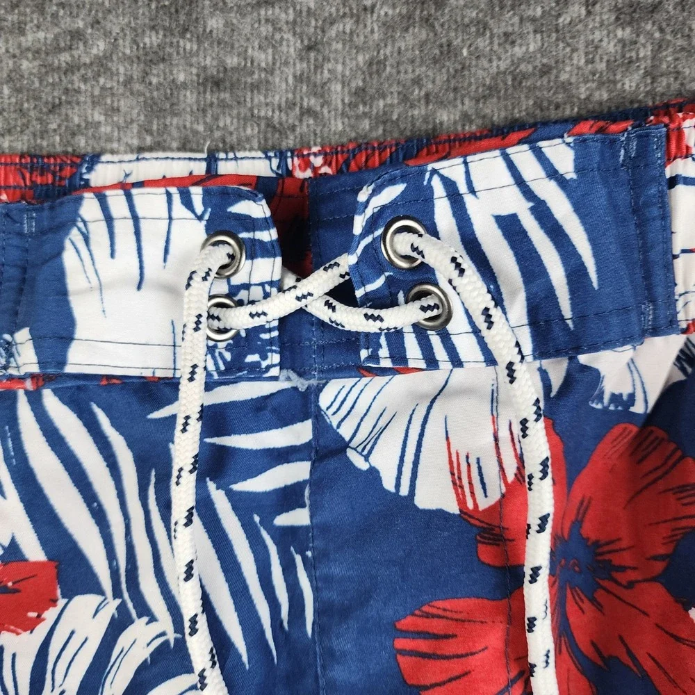 Foundry Swim Trunks Mens 3XL Blue Floral Tropical‎ Cargo Board Shorts